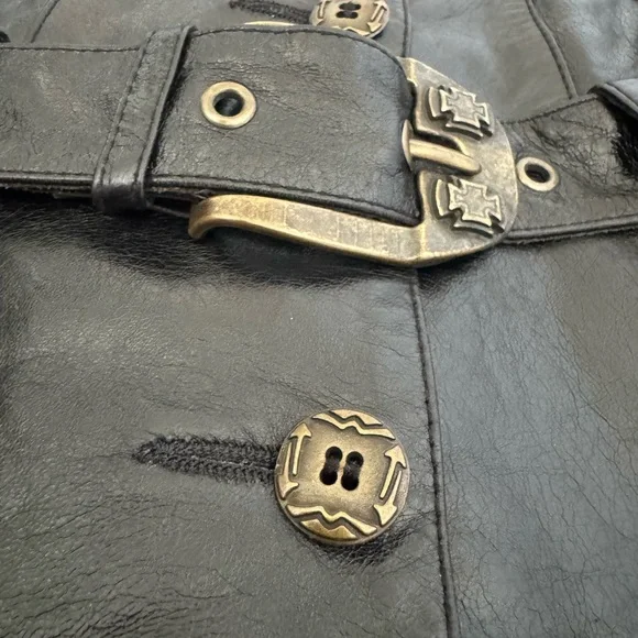 KASTELANO Vintage Real Leather Jacket - XS